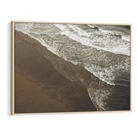 Obraz w ramie 70x50 - Spokój nad plażą - plaża, morze - rama drewno
