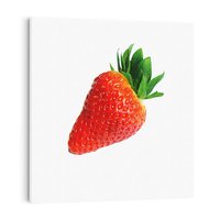 Obraz na płótnie 70x70 - Truskawka - Owocowa Rozkosz - truskawka, owoc