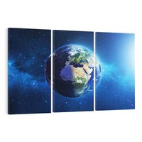 Obraz na płótnie 120x80 - Kosmiczna podróż: Ziemia jako planeta - kosmos, ziemia