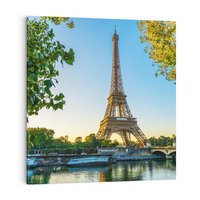 Obraz na płótnie 60x60 - Wieża Eiffla w blasku - Paryż, Francja