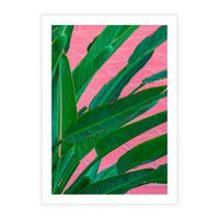 Plakat bez ramy 21x30 - Odezwij się do przeszłości - liście, retro