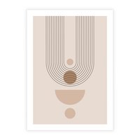 Plakat bez ramy 21x30 - Strukturalne Kształty Postępu - boho plakat, minimalizm