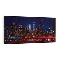 Obraz na płótnie 140x70 - Most w Nowym Jorku - Manhattan - most, Nowy Jork