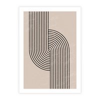 Plakat bez ramy 21x30 - Puls Abstrakcji - abstrakcyjne linie, geometria