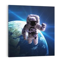 Obraz na płótnie 50x50 - Kosmiczna przygoda - kosmos, astronauta