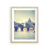 Plakat w ramie 30x40 - Urok włoskiego miasta - Włochy, miasto - rama drewno