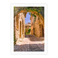 Plakat bez ramy 30x40 - Malownicza uliczka w perspektywie - uliczka, perspektywa