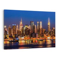 Obraz na płótnie 120x80 - Nocne Tętno Nowego Jorku - Nowy Jork, noc