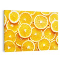 Obraz na płótnie 70x50 - Wyrazista moc pomarańczy - pomarańcze, owoce