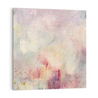 Obraz na płótnie 50x50 - Miękka Melodia Pasteli - olejne płótno, pastelowe kolory