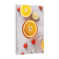 Obraz na płótnie 70x100 - Cytryny i Pomarańcze - Owoce Letniego Słońca - cytryny, pomarańcze