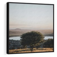 Obraz w ramie 50x50 - Siła Natury - drzewo, pejzaż - rama czarna