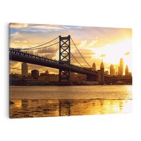 Obraz na płótnie 120x80 - Most Manhattan: Symbol Nowego Jorku - most, Nowy Jork