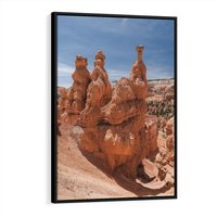 Obraz w ramie 70x100 - Spektakularne Formacje Naturalne - kanion, pustynia - rama czarna