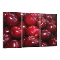 Obraz na płótnie 120x80 - Wiśnie Owocowa Rozkosz - wiśnie, owoce