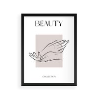 Plakat w ramie 50x70 - Wibracje Nieprzewidywalnych Form - bogo plakat, dłonie - rama czarna