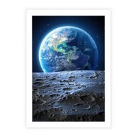 Plakat bez ramy 21x30 - Mistrzowskie spojrzenie na Ziemię - ziemia, kosmos