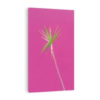 Obraz na płótnie 50x70 - Retro Stylizacja - palma, liście