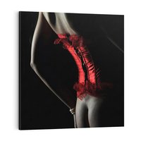 Obraz na płótnie 50x50 - Piękno i Siła - akt, kobieta