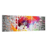 Obraz na płótnie 150x50 - Ekspresja Graffiti - farba, graffiti