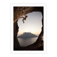 Plakat bez ramy 21x30 - Wspinaczka na Wysokie Góry - wspinaczka, góry