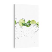 Obraz na płótnie 70x100 - Świeże limonki i woda - limonki, woda