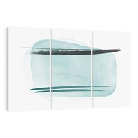 Obraz na płótnie 120x80 - Turkusowy Świat - minimlizm, abstrakcja