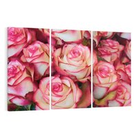 Obraz na płótnie 120x80 - Różany urok - kwiaty, róże