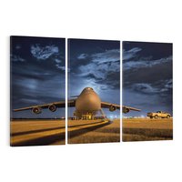 Obraz na płótnie 120x80 - Samolot: Podniebna Wolność - samolot, transport