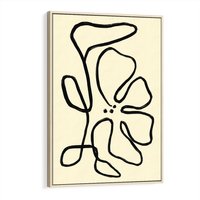 Obraz w ramie 80x120 - Zaklęte Aberracje - abstrakcyjna sztuka, przypominająca kwiat - rama drewno