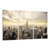 Obraz na płótnie 120x80 - Magia Manhattanu: miasto, które nigdy nie śpi - Manhattan, NY