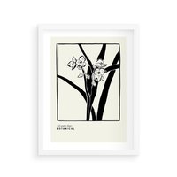 Plakat w ramie 30x40 - Symfonia kwiatowej ekspresji - kwiat, grafika - rama biała