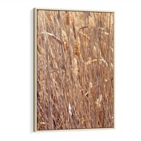 Obraz w ramie 80x120 - Mistrzowskie suche trawy - suche, trawy - rama drewno
