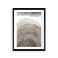Plakat w ramie 40x50 - Przenikające Kształty - rozmyte cienie, abstrakcja - rama czarna
