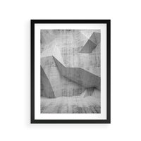 Plakat w ramie 50x70 - Geometryczna harmonia sztuki - geometria, sztuka - rama czarna