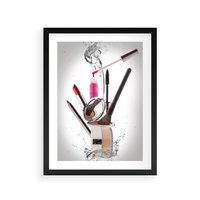 Plakat w ramie 40x50 - Moda, makijaż i relaks - moda, makijaż - rama czarna