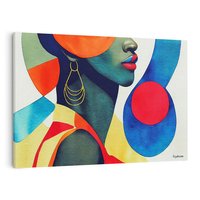 Obraz na płótnie 100x70 - Kolory Kobiety - mural, abstrakcja