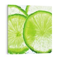 Obraz na płótnie 80x80 - Soczyste limonki - limonki, owoce