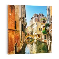 Obraz na płótnie 30x30 - Magia Kanałów Weneckich - Wenecja, kanały