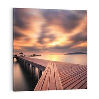 Obraz na płótnie 80x80 - Marina nad Oceanem - Tajlandia, marina
