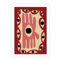 Plakat bez ramy 30x40 - Migotliwe Kształty - abstrakcyjny obraz, boho styl