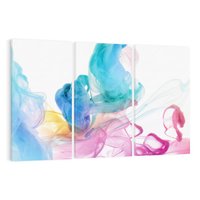 Obraz na płótnie 120x80 - Abstrakcyjne Pastelowe Piękno - abstrakcja, pastelowe