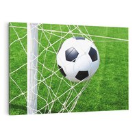 Obraz na płótnie 70x50 - Namiętność Piłki i Gola - piłka nożna, gol