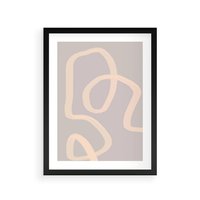 Plakat w ramie 30x40 - Nowoczesne Odbicia - minimalistyczny obraz, nowoczesny - rama czarna