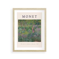 Plakat w ramie 30x40 - Reprodukcja Moneta - Monet, reprodukcja - rama drewno