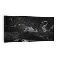 Obraz na płótnie 100x50 - Kosmiczne piękno: ziemia z lotu ptaka - kosmos, ziemia