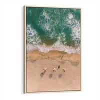 Obraz w ramie 70x100 - Letnie Wakacje na Horyzoncie - plaża, morze - rama drewno