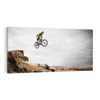 Obraz na płótnie 100x50 - Adrenalina na Dwóch Kółkach - rower, downhill