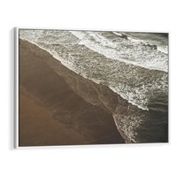 Obraz w ramie 70x50 - Spokój nad plażą - plaża, morze - rama biała