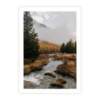 Plakat bez ramy 21x30 - W Górskiej Dolinie - artystyczna fotografia, las